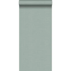 Origin Behang - Bewerkt Metaal - Lagunegroen - 53 Cm X 10.05 M