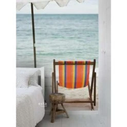 ESTAhome Fotobehang - Strand - Zeegroen En Oranje - 186 X 270 Cm -Woninginrichting Winkel 1300701713 0102