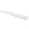VidaXL Wandschap Transparant 110x20 Cm Glas