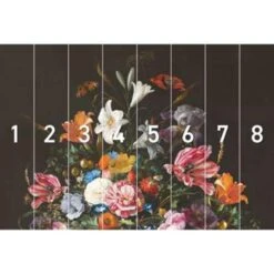 Fotobehang De Heem Stilleven Met Bloemen Op Vaas 260x384 Cm Zwart -Woninginrichting Winkel 1418942485 0102