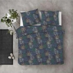 Byrklund - Dekbedovertrek Mysterious Jungle - 140x220 Cm - Blauw / Groen -Woninginrichting Winkel 1441835803 0103