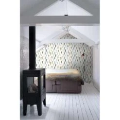 ESTAhome Behang - Veren - Okergeel, Bruin En Groen - 53 Cm X 10,05 M -Woninginrichting Winkel 1517402650 0103