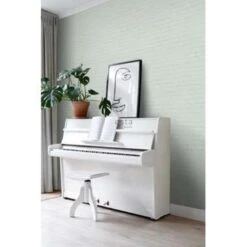 ESTAhome Behang - Bakstenen - Mintgroen - 0.53 X 10.05 M -Woninginrichting Winkel 1532584521 0102
