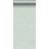 ESTAhome Behang - Bakstenen - Mintgroen - 0.53 X 10.05 M
