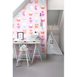 ESTAhome Behang XXL - Cupcakes - Roze - 46,5 Cm X 8,37 M -Woninginrichting Winkel 1556181471 0102