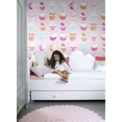 ESTAhome Behang XXL - Cupcakes - Roze - 46,5 Cm X 8,37 M -Woninginrichting Winkel 1556181471 0103