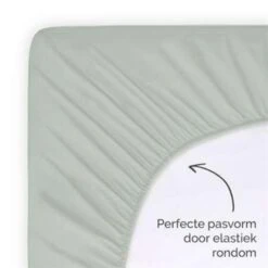 Byrklund - Hoeslaken Jersey - 90x220 Cm - Grijsgroen -Woninginrichting Winkel 1564772926 0103