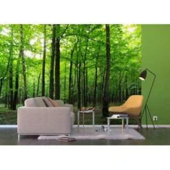 Sanders & Sanders Fotowand - Waterval - Groen En Bruin - 360 X 254 Cm -Woninginrichting Winkel 1577120626 0103