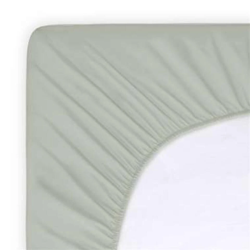 Byrklund - Hoeslaken Katoen - 90x200 Cm - Grijsgroen 2 Byrklund - Hoeslaken Katoen - 90x200 Cm - Grijsgroen - Afbeelding 2