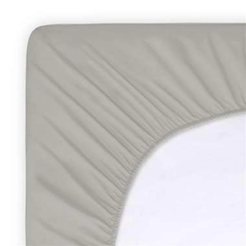 Byrklund - Hoeslaken Katoen - 180x200 Cm - Licht Grijs 2 Byrklund - Hoeslaken Katoen - 180x200 Cm - Licht Grijs - Afbeelding 2