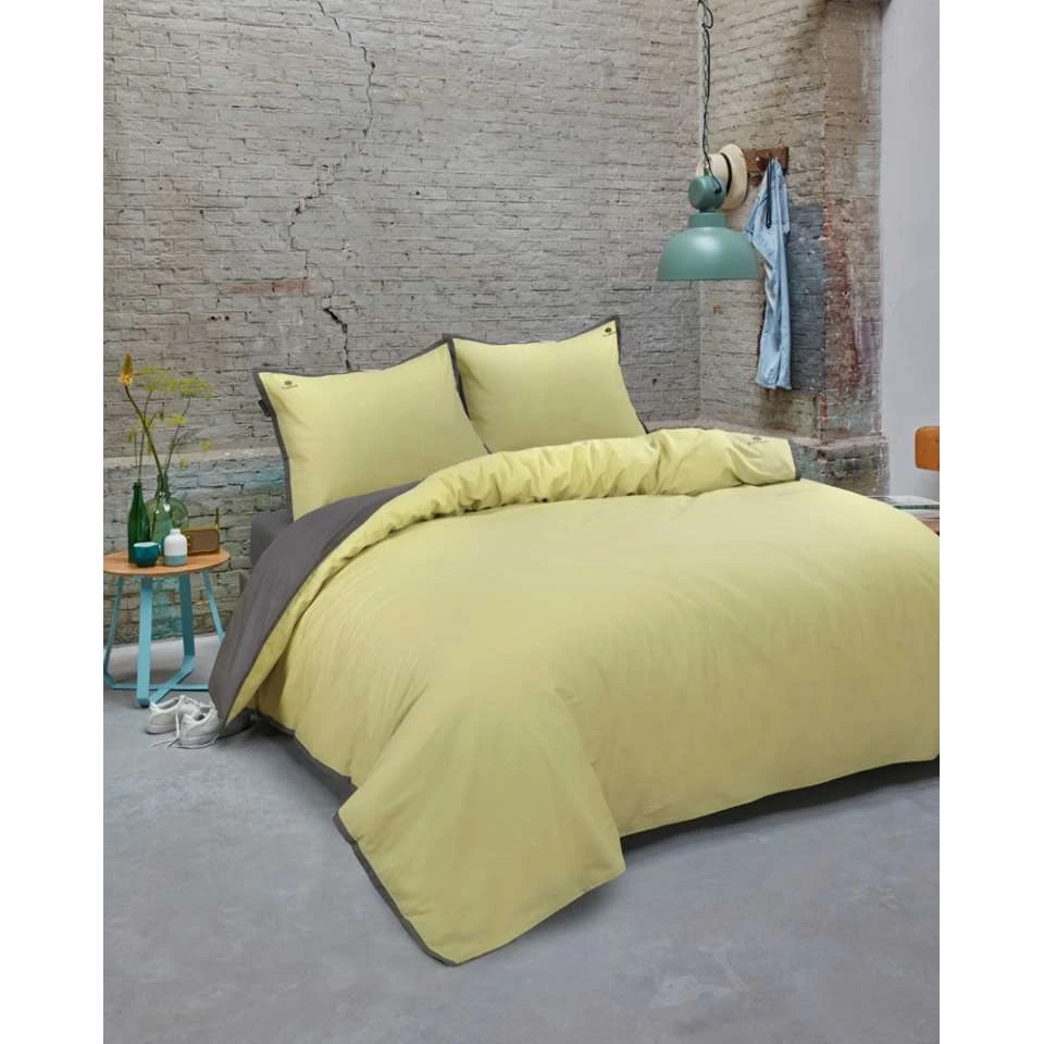 BLCKOUT Californie - Dekbedovertrek - 140x200/220 Cm - Geel 3 BLCKOUT Californie - Dekbedovertrek - 140x200/220 Cm - Geel - Afbeelding 3