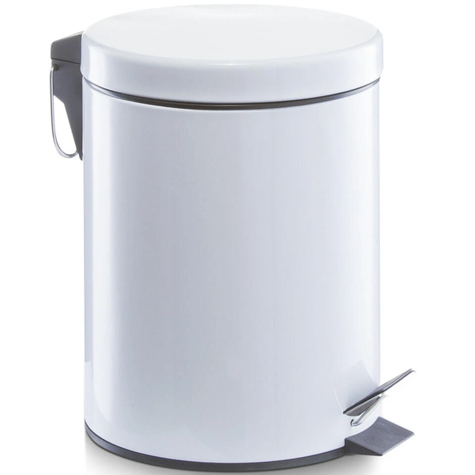 Zeller Pedaalemmer - Wit - 5 L - 28 Cm 2 Zeller Pedaalemmer - Wit - 5 L - 28 Cm - Afbeelding 2