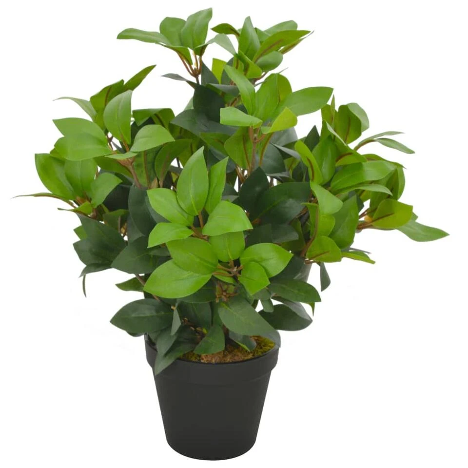 VidaXL Kunstplant Met Pot Laurierboom 40 Cm Groen 1 VidaXL Kunstplant Met Pot Laurierboom 40 Cm Groen