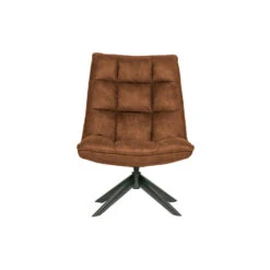 WOOOD Jouke Draaifauteuil - Kunstleer - Cognac - 97x70x85 -Woninginrichting Winkel 1697548865 0103