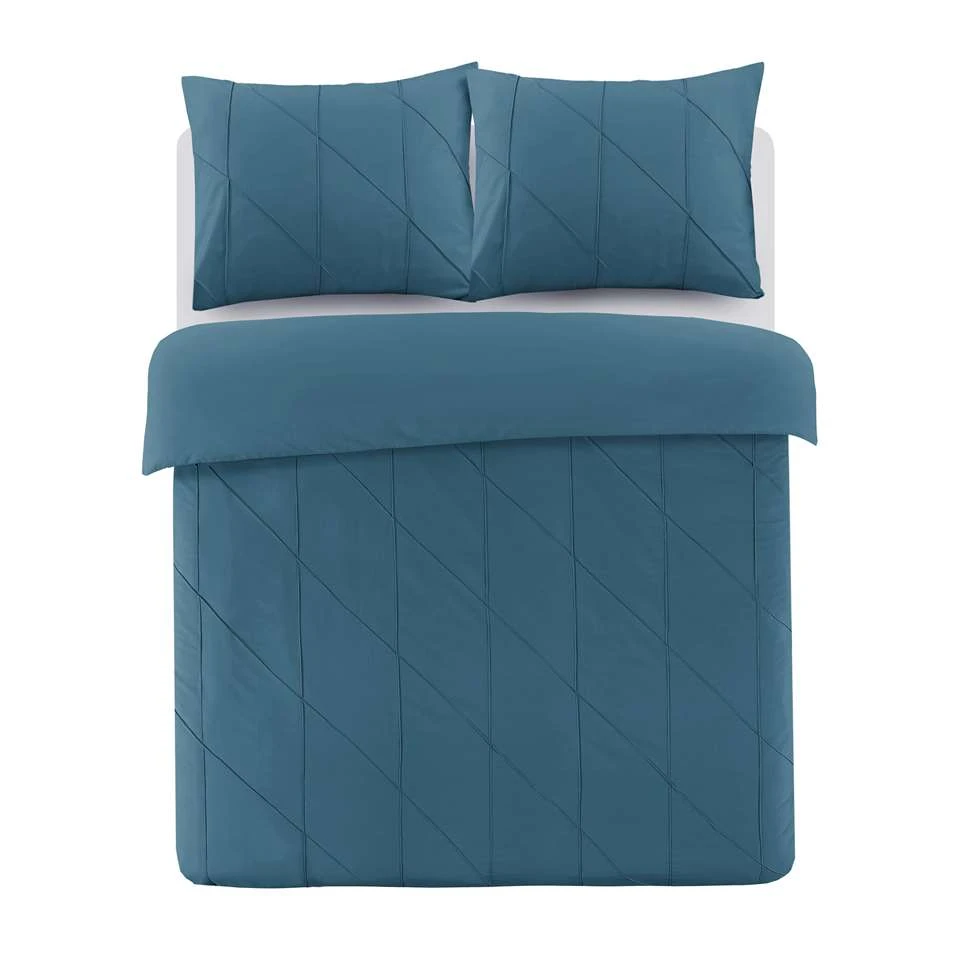 Papillon Dekbedovertrek Canberra - 200x200/220 Cm - Blauw 1 Papillon Dekbedovertrek Canberra - 200x200/220 Cm - Blauw