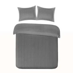 Papillon Dekbedovertrek Satijn Streep - 140x200/220 Cm - Grijs 4 Papillon Dekbedovertrek Satijn Streep - 140x200/220 Cm - Grijs -Woninginrichting Winkel 1717213383 0101