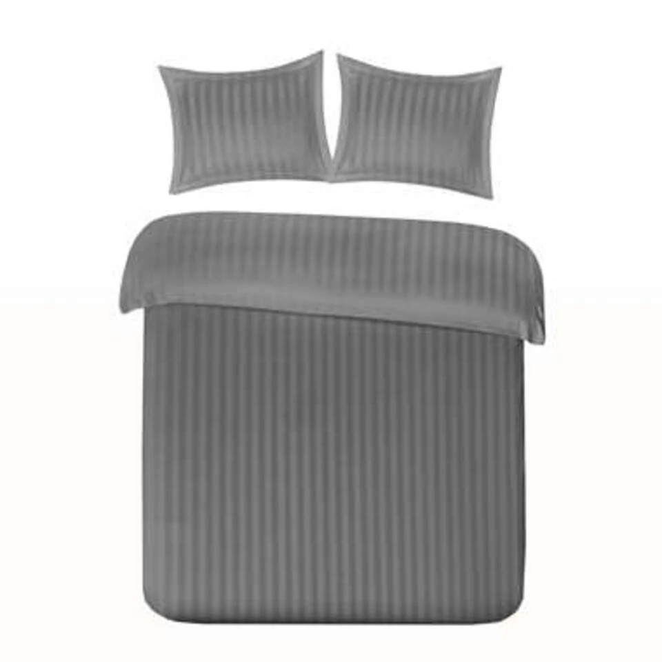 Papillon Dekbedovertrek Satijn Streep - 140x200/220 Cm - Grijs 1 Papillon Dekbedovertrek Satijn Streep - 140x200/220 Cm - Grijs