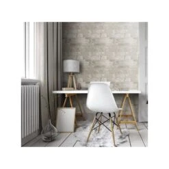 Dutch Wallcoverings - Palma Steen Lichtbeige - 0,53x10,05m -Woninginrichting Winkel 1735816002 0102