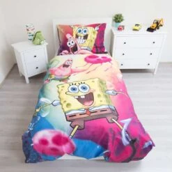 SpongeBob Dekbedovertrek Fun - Eenpersoons - 140 X 200 Cm - Multi 4 SpongeBob Dekbedovertrek Fun - Eenpersoons - 140 X 200 Cm - Multi -Woninginrichting Winkel 1748340276 0101