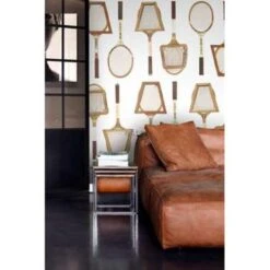 ESTAhome Behang XXL - Vintage Tennisrackets - 46.5 Cm X 8.37 M -Woninginrichting Winkel 1786244165 0103