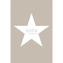ESTAhome Fotobehang - Ster - Taupe - 186 Cm X 2,79 M