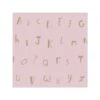 Dutch Wallcoverings - Make Believe Alphabet Roze/goud - 0,53x10,05m