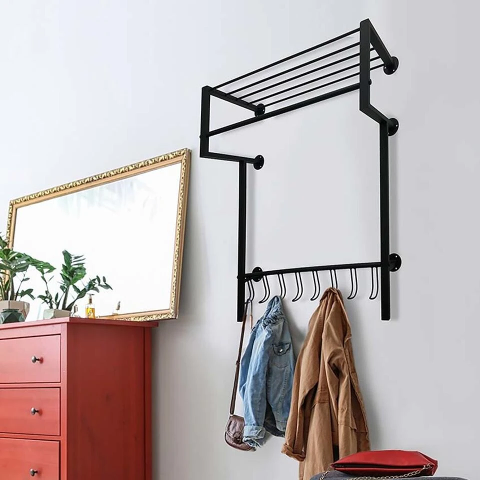 Ylumen Kapstok Big-Black - 28.5 X93 Cm - Zwart 2 Ylumen Kapstok Big-Black - 28.5 X93 Cm - Zwart - Afbeelding 2