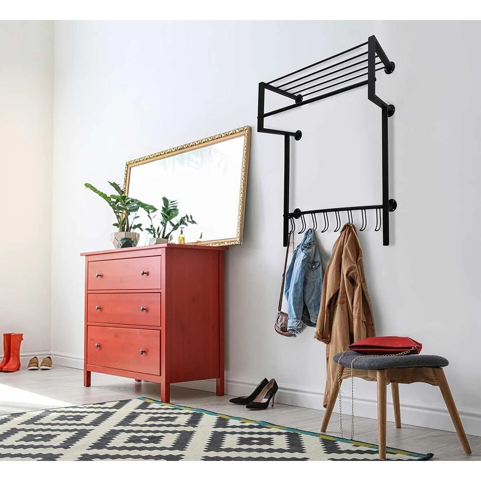 Ylumen Kapstok Big-Black - 28.5 X93 Cm - Zwart 3 Ylumen Kapstok Big-Black - 28.5 X93 Cm - Zwart - Afbeelding 3