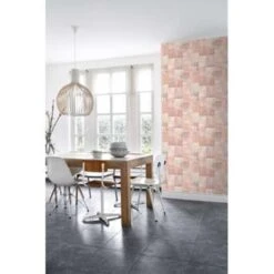 ESTAhome Behang - Marrakech Tapijt - Oranje En Roze - 53 Cm X 10,05 M -Woninginrichting Winkel 1878557280 0102