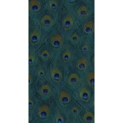 Origin Fotobehang - Pauwenveren - Zeegroen - 1.5 X 2.79 M