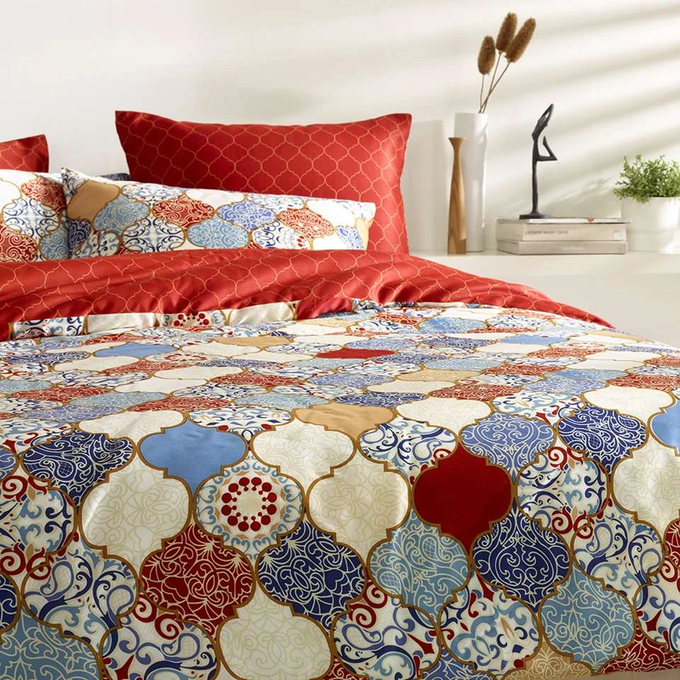 De Witte Lietaer Dekbedovertrek Medina - 260 X 240 Cm - Katoen 2 De Witte Lietaer Dekbedovertrek Medina - 260 X 240 Cm - Katoen - Afbeelding 2