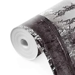 Fotobehang Zonlicht In Loofbos 260x384 Cm Zwart-Wit -Woninginrichting Winkel 1976718134 0103