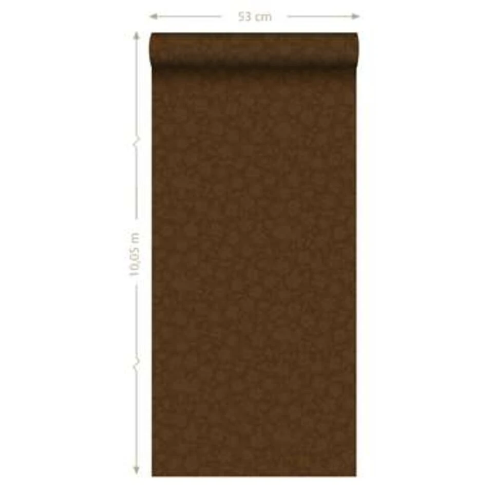 Origin Behang - Bloemen - Bruin En Glanzend Goud - 53 Cm X 10,05 M 4 Origin Behang - Bloemen - Bruin En Glanzend Goud - 53 Cm X 10,05 M - Afbeelding 4