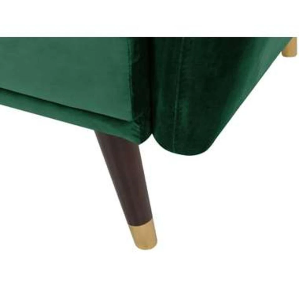 Beliani Slaapbank - VIMMERBY Groen Fluweel 2 Beliani Slaapbank - VIMMERBY Groen Fluweel - Afbeelding 2