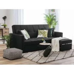 Beliani Slaapbank - GLOMMA Zwart Polyester 6 Beliani Slaapbank - GLOMMA Zwart Polyester -Woninginrichting Winkel 1dc3936a59d549919df60e0b6be6916c