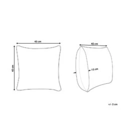 Beliani Sierkussen CUCURBITA - Beige Fluweel -Woninginrichting Winkel 2057c8bfe94b4c8babb8c6e3a6f27ba7