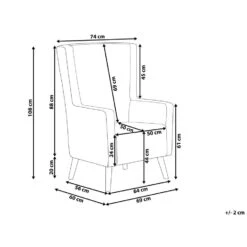 Beliani Oorfauteuil ONEIDA - Paars Fluweel -Woninginrichting Winkel 2719461da80643cf89ffa5f3f9a9126d 1