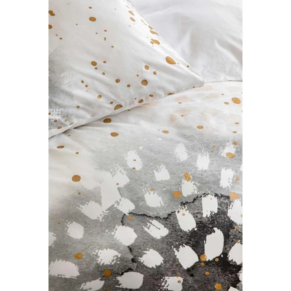 Walra Dekbedovertrek Golden Canvas - Wit - 200x200/220 Cm 3 Walra Dekbedovertrek Golden Canvas - Wit - 200x200/220 Cm - Afbeelding 3