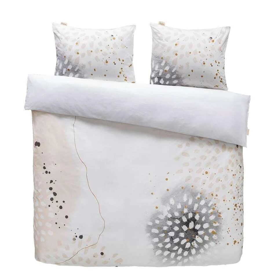 Walra Dekbedovertrek Golden Canvas - Wit - 200x200/220 Cm 1 Walra Dekbedovertrek Golden Canvas - Wit - 200x200/220 Cm