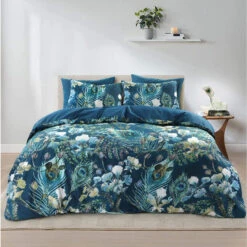 Royal Dekbedovertrek Amari Botanisch - Blauw - 200x200/220 Cm 5 Royal Dekbedovertrek Amari Botanisch - Blauw - 200x200/220 Cm -Woninginrichting Winkel 31105984 9050