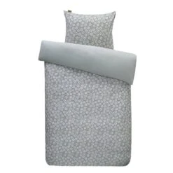 Dindi Home Dekbedovertrek Cute Flowers Bloemen - Groen - 140x200/220 Cm