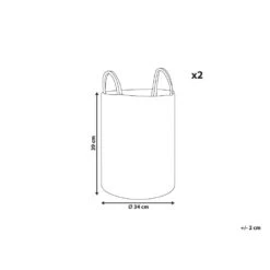 Beliani Mand SARYK - Grijs Katoen -Woninginrichting Winkel 316e76b2914a465290a165f7274caf70