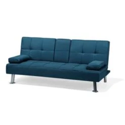 Beliani Driezitsbank - ROXEN Blauw Polyester -Woninginrichting Winkel 334e0df9eb6b45539479ec364463d063