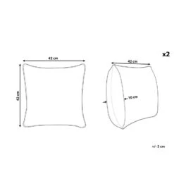 Beliani Sierkussen HAKONE - Groen Polyester -Woninginrichting Winkel 39eb668f256b4f86bd95d04f811853b3