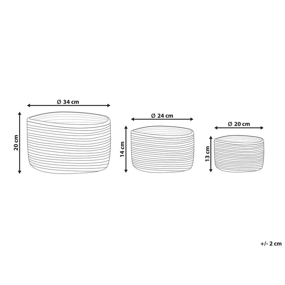 Beliani Mand KAHU - Natuurlijk Jute 3 Beliani Mand KAHU - Natuurlijk Jute - Afbeelding 3