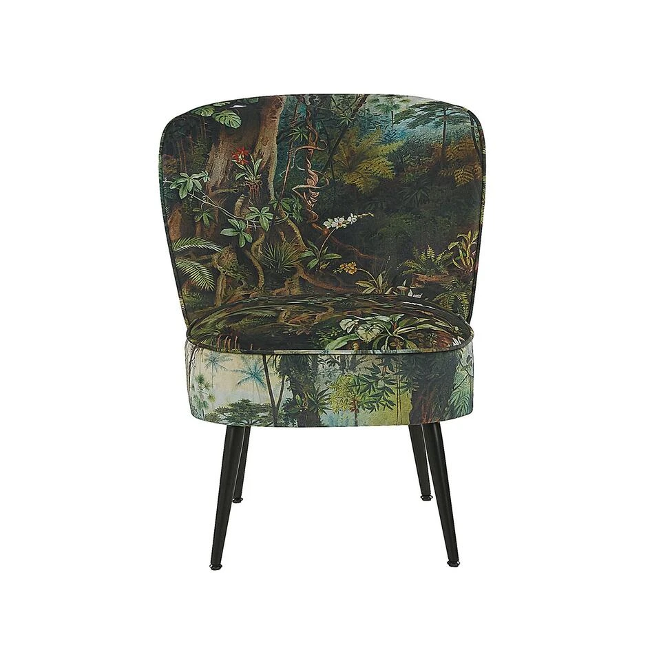 Beliani Fauteuil VOSS - Groen Polyester 4 Beliani Fauteuil VOSS - Groen Polyester - Afbeelding 4