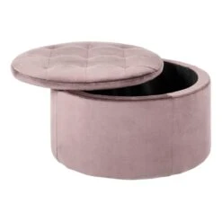 Sohome Poef Takeesha - Velvet - Roze -Woninginrichting Winkel 5853b83dec5f459bbca744dec0a57e9c