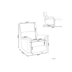 Beliani TV-fauteuil EVERTON - Bruin Polyester -Woninginrichting Winkel 59244a09e9254a83b3219053fe651619