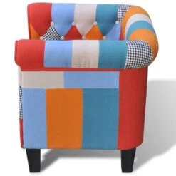 VidaXL Fauteuil Met Patchwork Stof Meerkleurig 6 VidaXL Fauteuil Met Patchwork Stof Meerkleurig -Woninginrichting Winkel 606de0e4772247b08365756b5ee66f7d