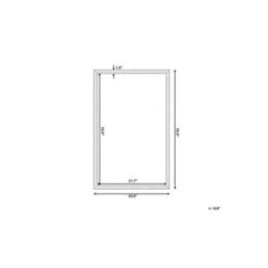 Beliani Wandspiegel MORLAIX - Zwart Synthetisch Materiaal -Woninginrichting Winkel 6a58ec1009d84c9dac7b9ec0e53068dc